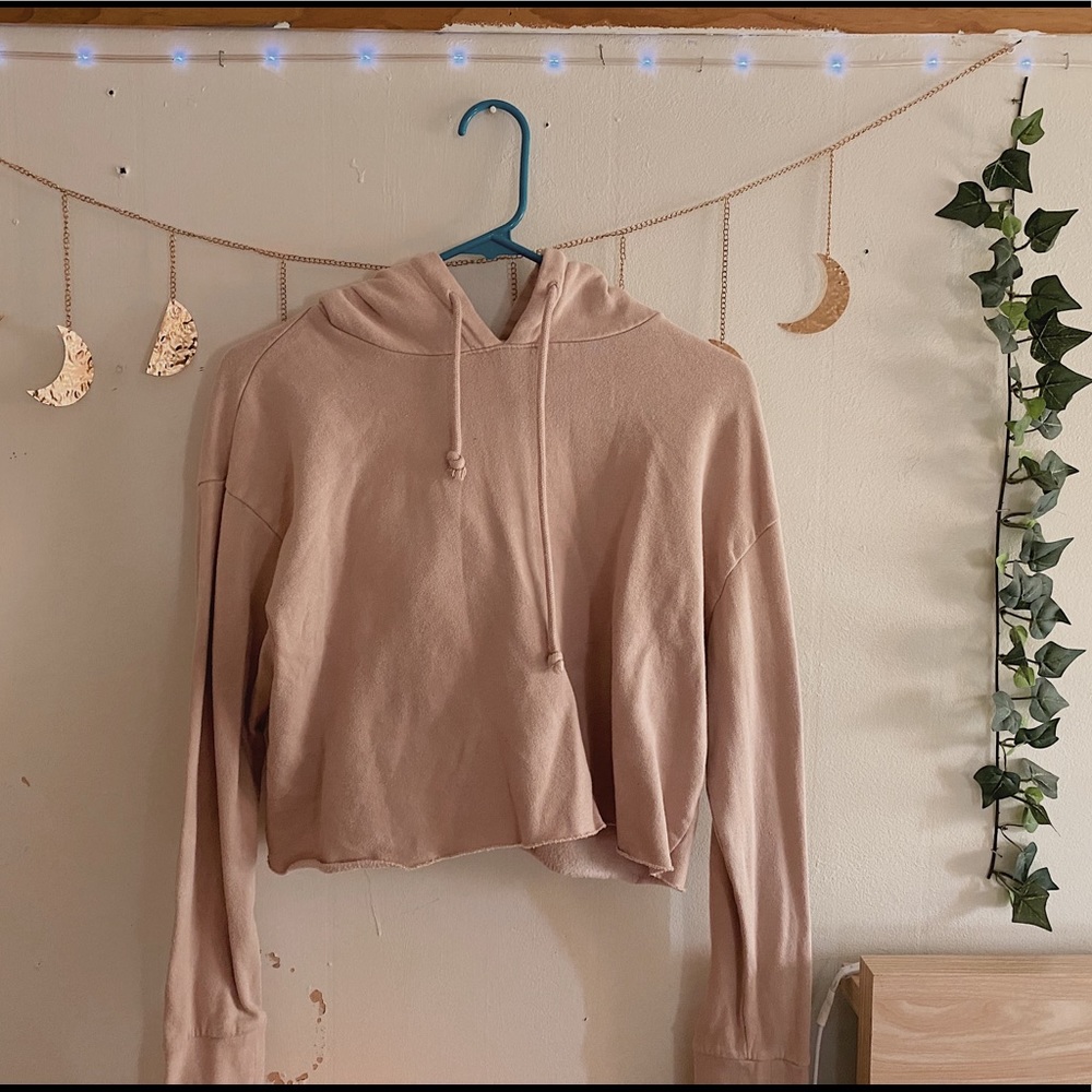 pacsun l.a. hearts cropped hoodie